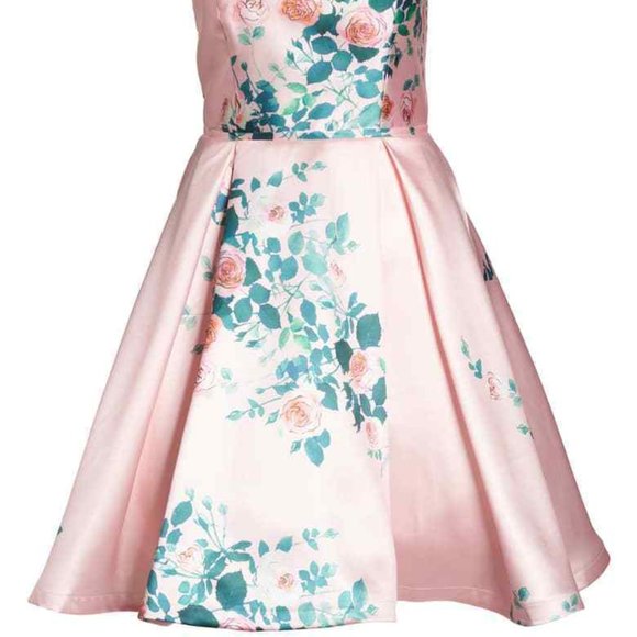 MAC DUGGAL  EMBELLISHED NECK FLORAL PRINT FIT & FLARE sz 20W - Picture 9 of 10